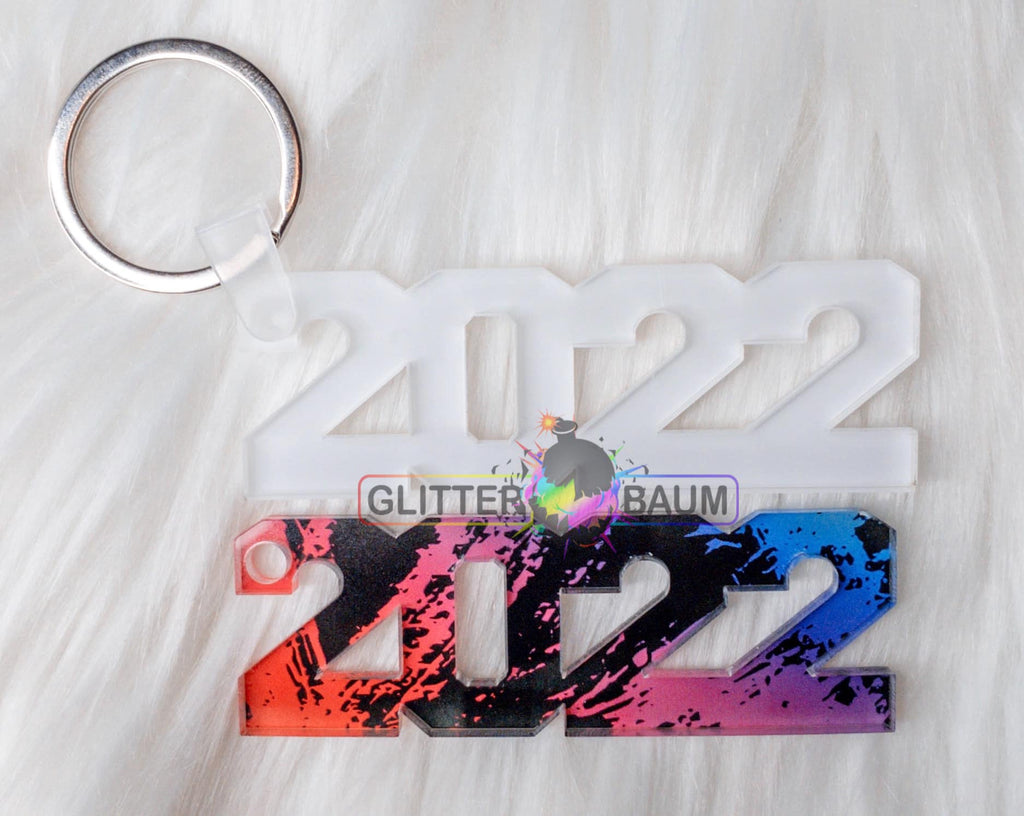 Smart Parts Laser 10 Purple Glitter Circle Keychain Blanks 2 Laser Cut Acrylic Blanks Disc Lca0524